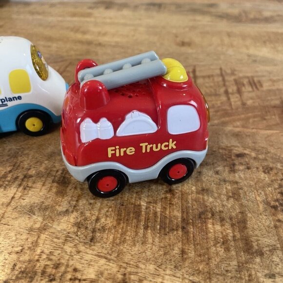 VTech Go Go Smart Wheels Vehicles Lights Sounds Truck Airplane Fire Truck Toy - Picture 5 of 11